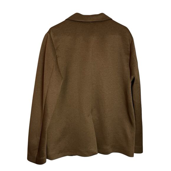 Stylus LaDarius Campbell Knit Blazer Mens M Heather Brown 2 Button Vent Stretch - Picture 3 of 14